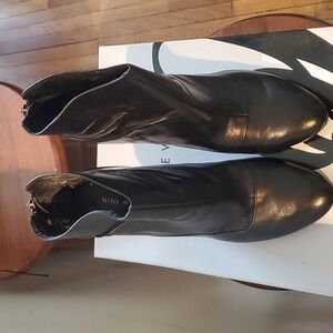 Nine West Sleek Black Ankle Booties 9M
